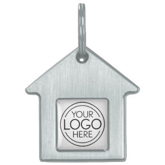 Add Your Logo Business Corporate Modern Minimalist Pet ID Tag