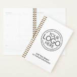 Add Your Logo Business Corporate Modern Minimalist Planner<br><div class="desc">Perfect for an office holiday gift or presentation gift, these logo planners are simple in design. You can change the background colour to match the colour that coordinates with your company logo. The extra lines of type can be used for company contact information or for a place to add a...</div>
