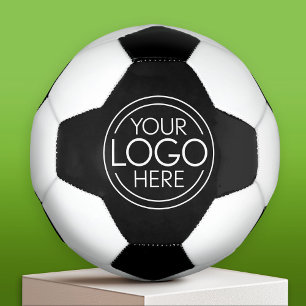 Add Your Logo Business Corporate Modern Minimalist Soccer Ball