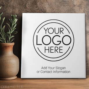 Add Your Logo Business Corporate Modern Minimalist Tile