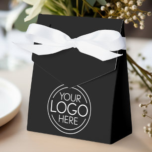 Add Your Logo Business Corporate Modern QR Code Favor Box