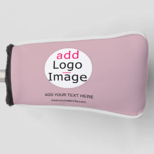 Add Your Logo Business Customizable Dusty Rose Hue Golf Head Cover