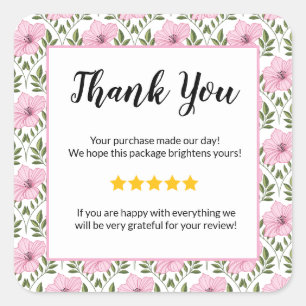 ADD YOUR LOGO Business Gift Certificate Marketing  Square Sticker