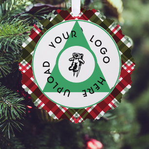 Add Your Logo Christmas Ornament Card