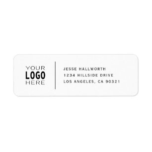 Add Your Logo   Classy Modern Return Address