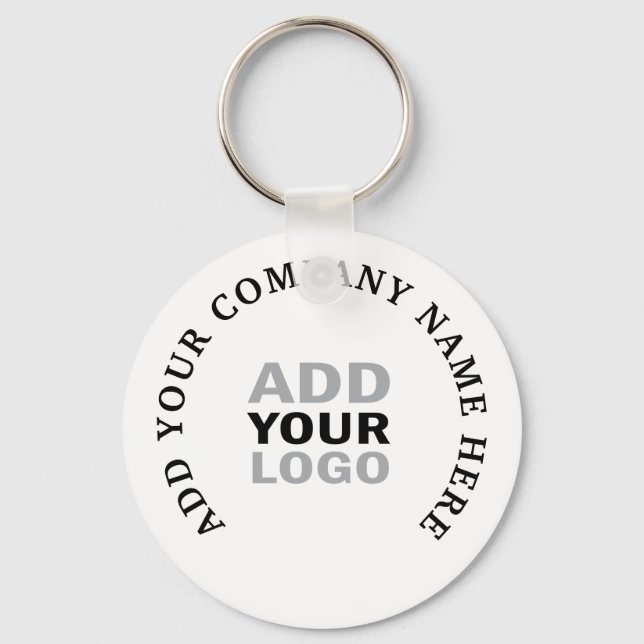 Add Your Logo Company Brand Promotional Gift Keychain (Front)