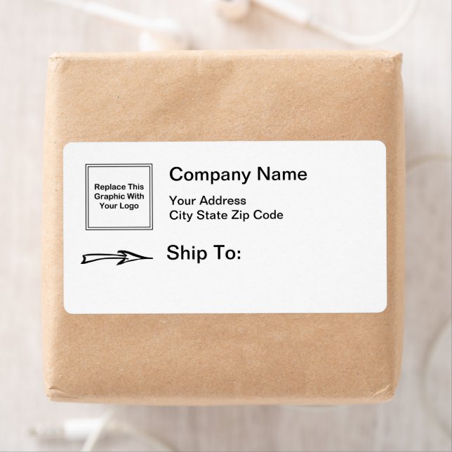 Add Your Logo Company Shipping Labels (Insitu)