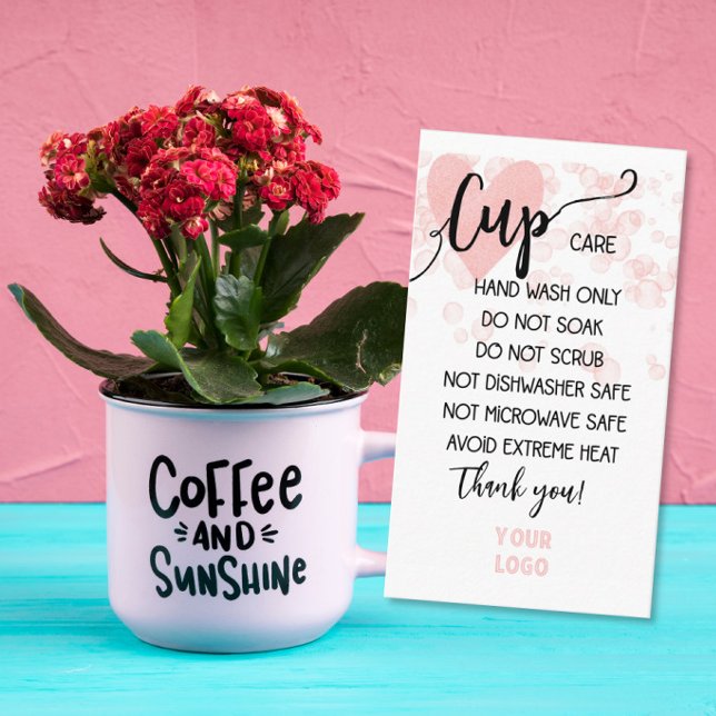 ADD YOUR LOGO CUP CARE CARDS (Creator Uploaded)