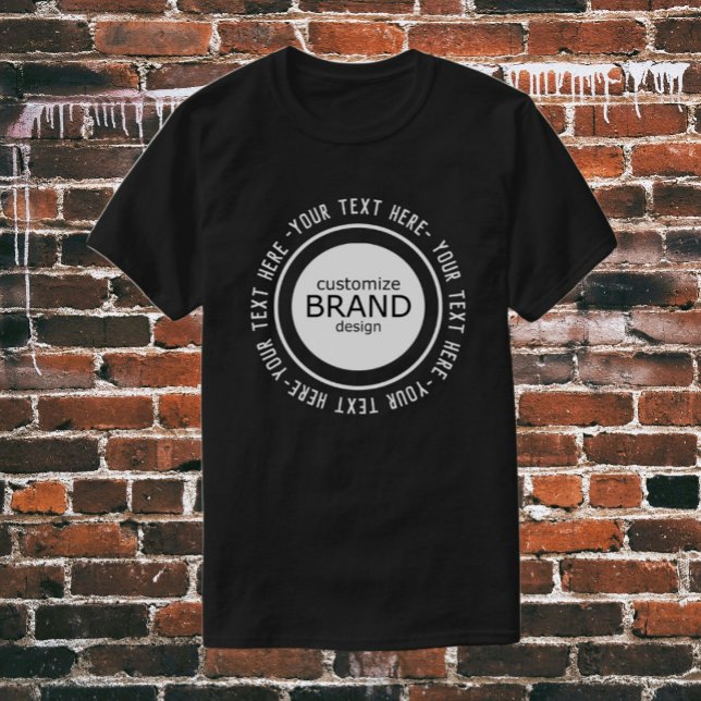 Add Your Logo Custom Company Brand Logo T-Shirt (custom logo shirt)