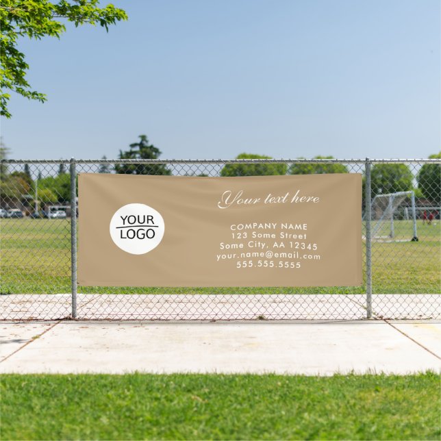 Add your Logo Custom Text Company Promotional Banner (Insitu)