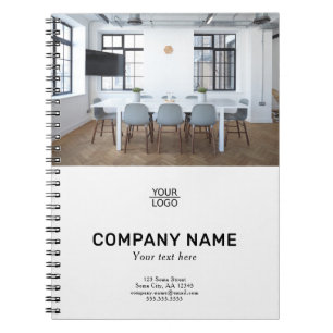 Add your Logo Custom Text Promotion Photo Notebook
