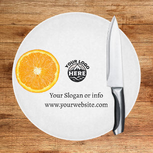 Add your logo custom Text Promotional Circle Cutting Board