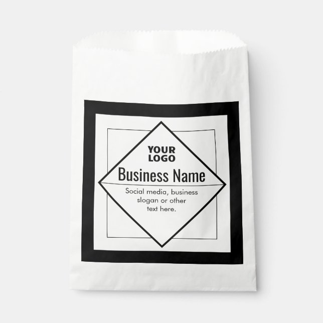 Add Your Logo Customizable Template Favour Bag (Front)