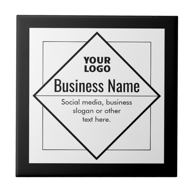 Add Your Logo Customizable Template Tile (Front)
