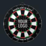 Add Your Logo Dartboard<br><div class="desc">Add your own logo and text to this dartboard to hang in your place of business. Click on change image to place your logo which will fill the inner circle of the dartboard. A .png of a white version of your business logo would look very cool.</div>