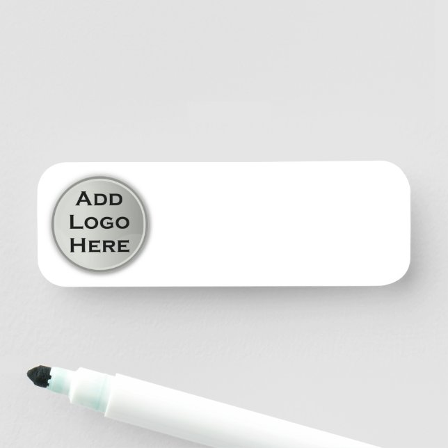 Add Your Logo | Dry Erase Name Tag (In Situ)