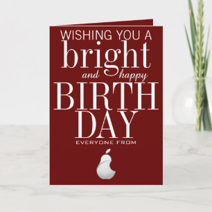 Add Your Logo Employee Birthday Card