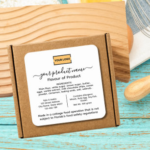 Add Your Logo FLORIDA Cottage Food Law Label