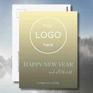 Add your logo happy new year 2025 greeting card