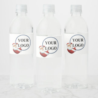 ADD YOUR LOGO HERE Beach Weddings Business  Water Bottle Label