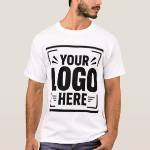 Add Your Logo Here Custom T-Shirt Personalized L