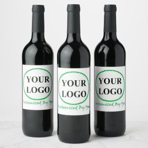 ADD YOUR LOGO HERE CUSTOM WEDDING WINE LABEL