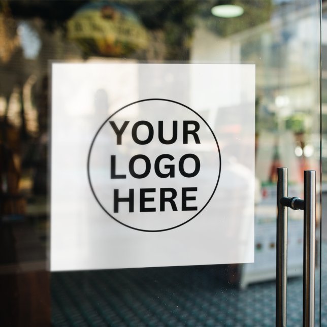 Add Your Logo Here l Professional Black & White  Window Cling (Creator Uploaded)