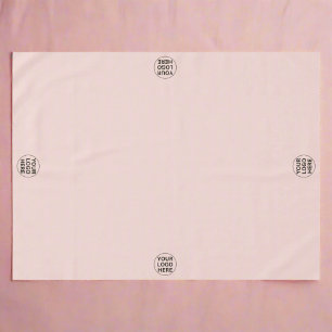 Add Your Logo Here l Promotional Blush Pink  Tablecloth