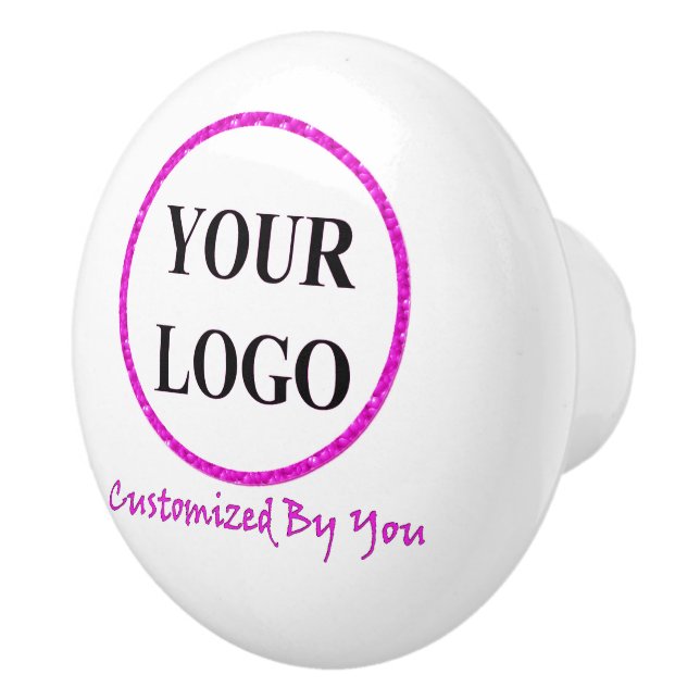 ADD YOUR LOGO HERE Moon Celestial Door Space Ceram Ceramic Knob (Right)