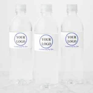 ADD YOUR LOGO HERE WATER BOTTLE LABEL