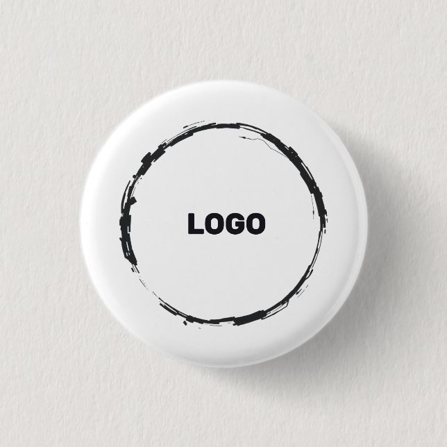 add your logo in a 1 inch round button (Front)