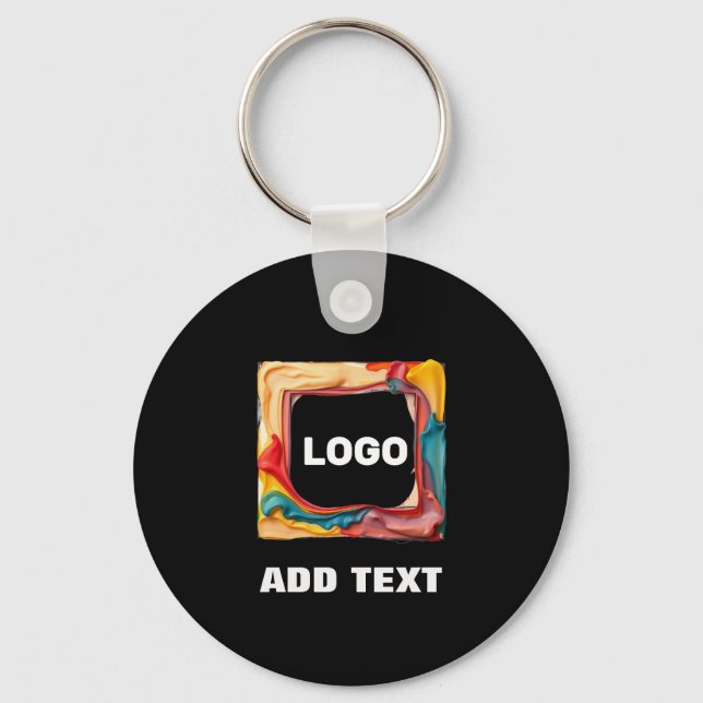 add your logo in a  keychain (Front)