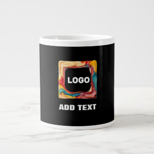 add your logo in a large coffee mug