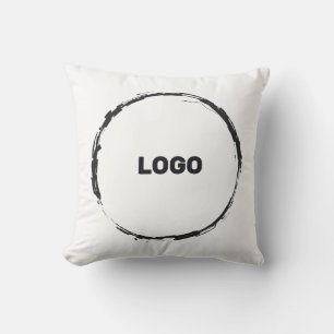 add your logo in a throw pillow