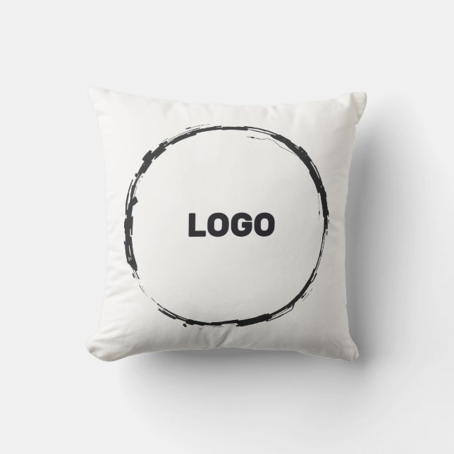 add your logo in a throw pillow (Front)