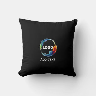 add your logo in a throw pillow