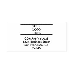 Add Your Logo Large Business Return Address Self-inking Stamp