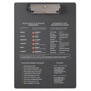 Add your Logo Mobile Notary Reference Signing Clipboard