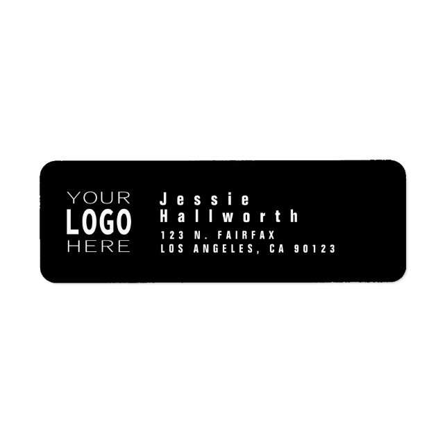 Add Your Logo | Modern Look Return Address (Front)