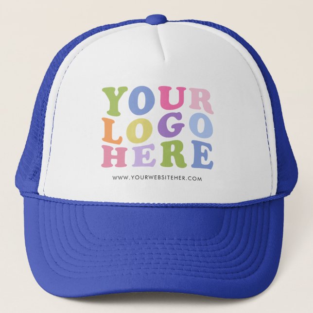 Add Your Logo, No Minimum, Promotional Logo  Trucker Hat (Front)