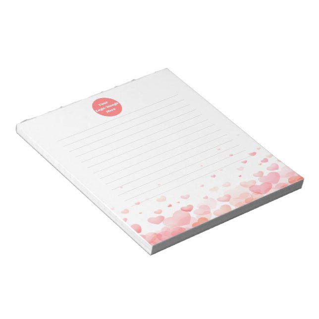 Add Your Logo Notepad Custom Office Pad (Angled)