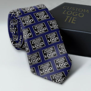 Add Your Logo Pattern - Business Modern - Blue Tie