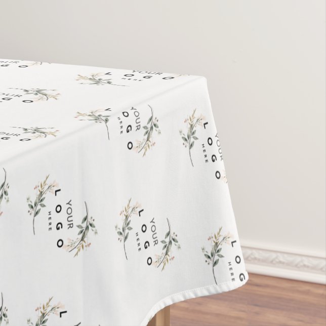 Add Your Logo Pattern Business Promotional  Tablecloth (In Situ)