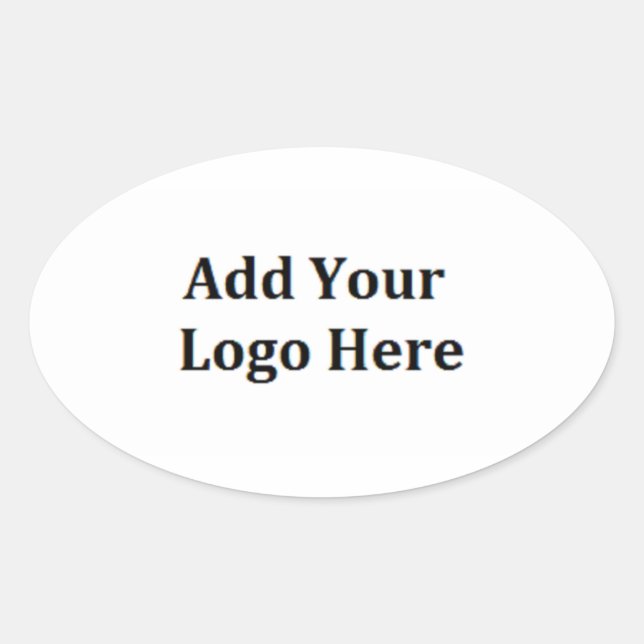 Add Your Logo Personalize Business  Logo Stickers (Front)