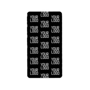 Add Your Logo Repeating Pattern Editable Template Label