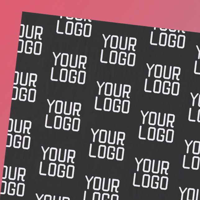 Add Your Logo Repeating Pattern Editable Template Tissue Paper (Creator Uploaded)