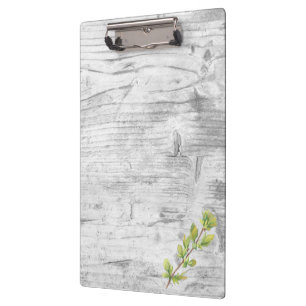 Add your logo rustic barn wood clipboard