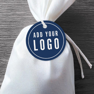 Add Your Logo Simple Minimalist Editable Colour Ta Favour Tags