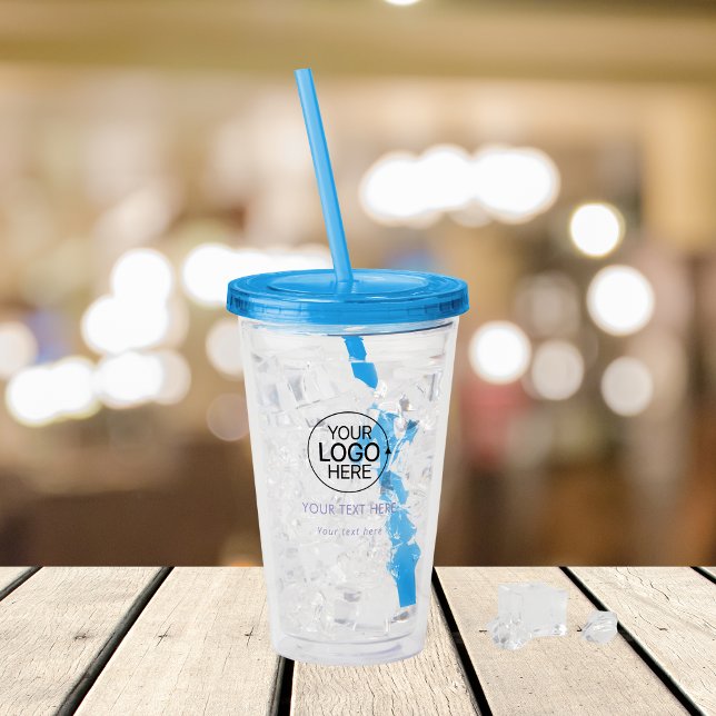Add Your Logo Simple Typography  Acrylic Tumbler (Add Your Logo Simple Typography Acrylic Tumbler)