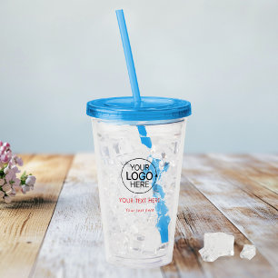 Add Your Logo Simple Typography  Acrylic Tumbler